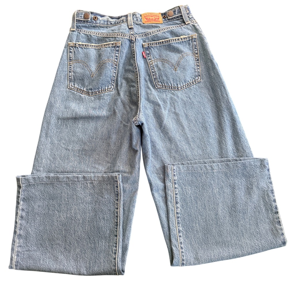 Levi's Pale Blue Wide-Leg Flare Jeans